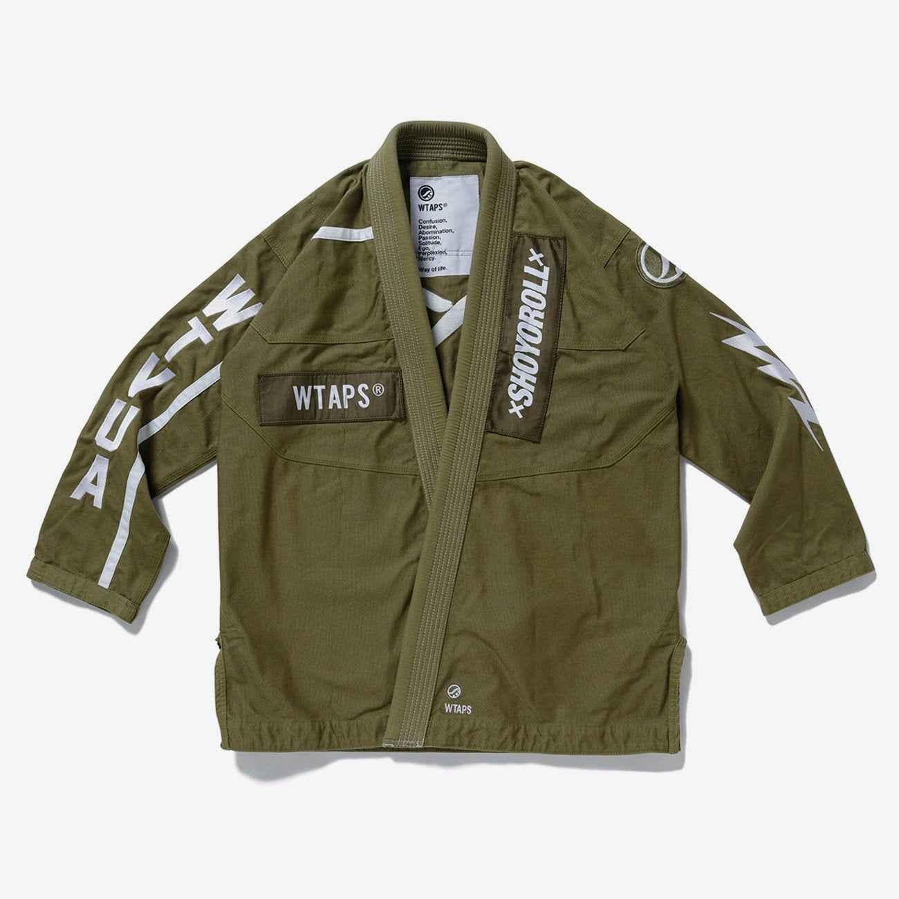 Shoyoroll Batch 113 WTAPS Olive BJJ Gi | Premium Limited Edition Kimono - Image 7