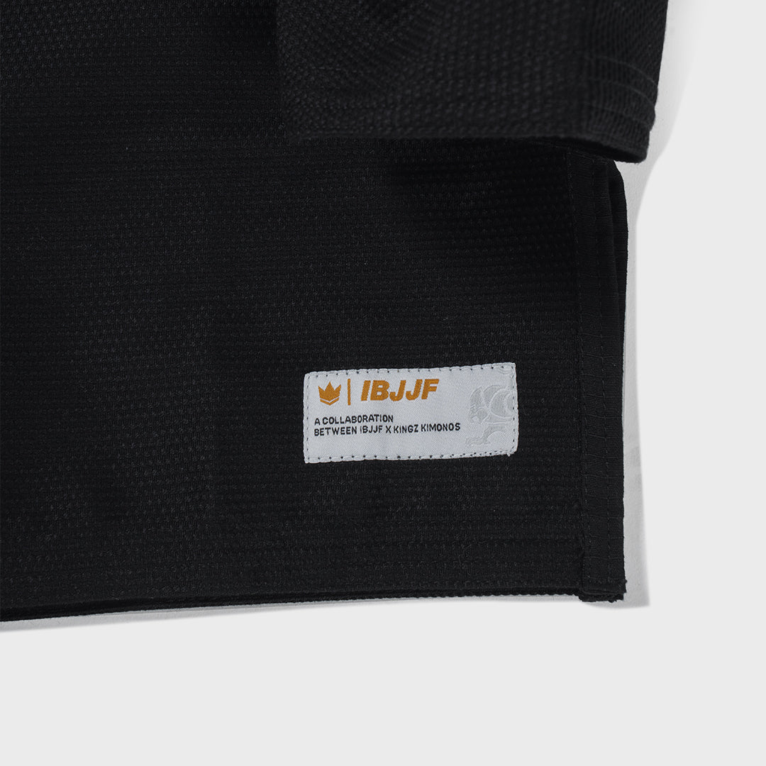 KINGZ x IBJJF Official Jiu-Jitsu Gi – Black - Image 6