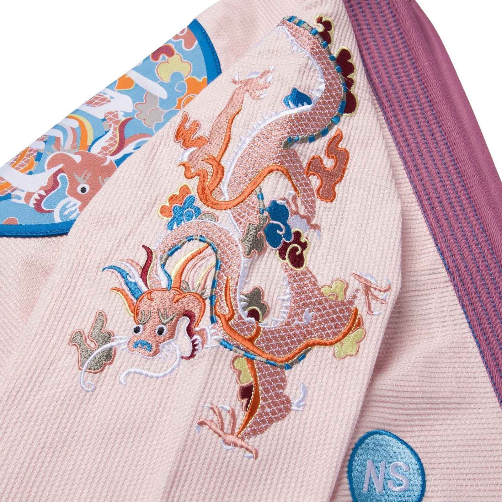 Shoyoroll x Albino & Preto Year of Dragon BJJ Gi Kimono Peach Edition with Bag - Image 13