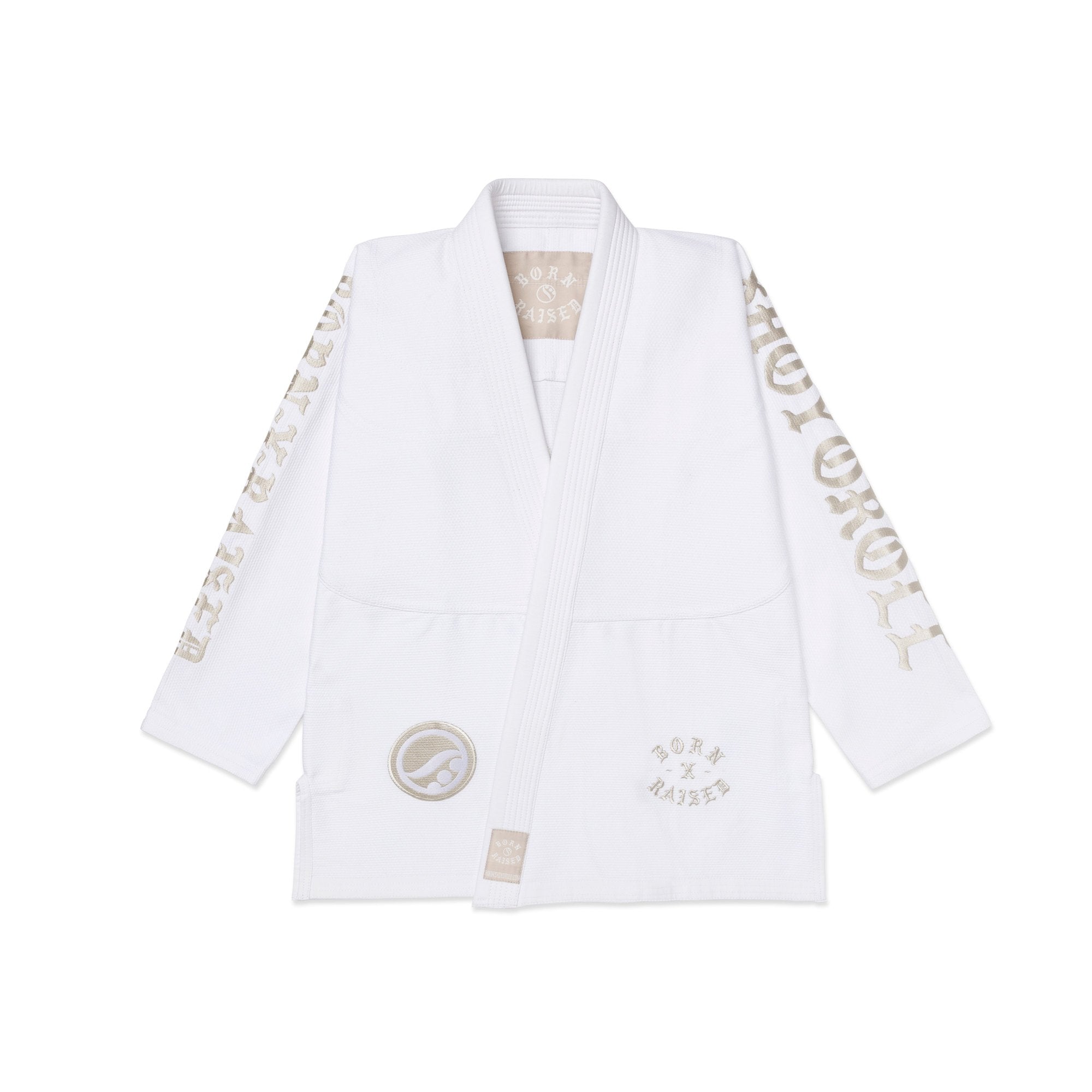 Shoyoroll Born x Raised Gi White with Bag | Premium BJJ Gi