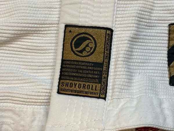 Premium Shoyoroll Batch 103 Metallic Competitor Gold Black BJJ Gi - Image 9