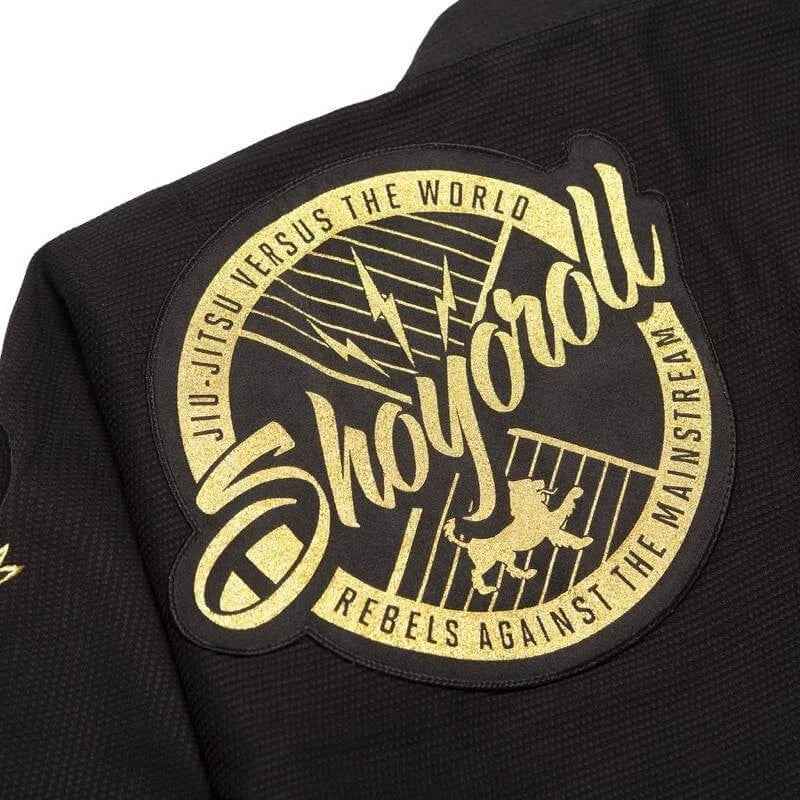 Premium Shoyoroll Batch 103 Metallic Competitor Gold Black BJJ Gi - Image 7