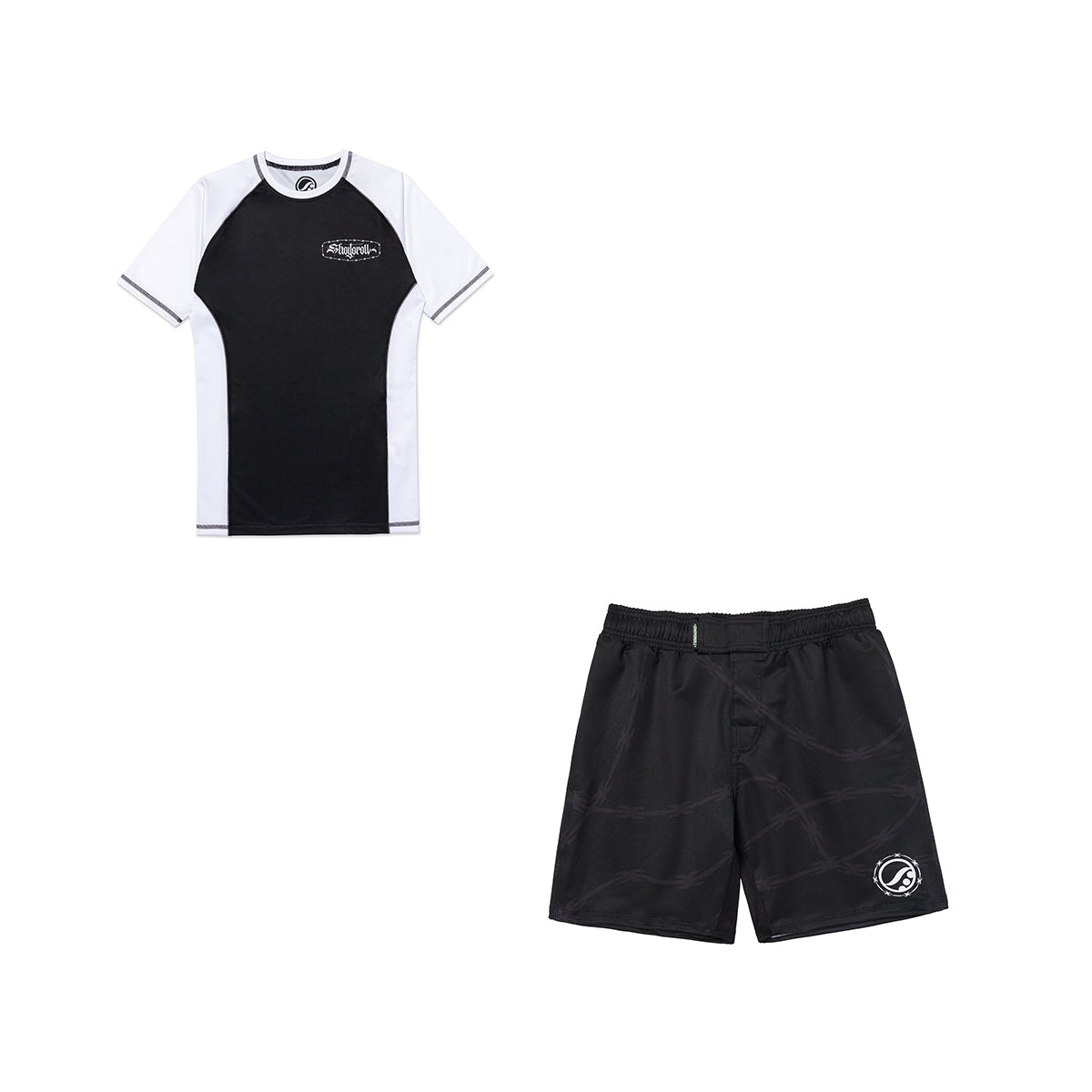 Shoyoroll Barb Wire Rash Guard & Shorts – Premium BJJ Gear - Image 2