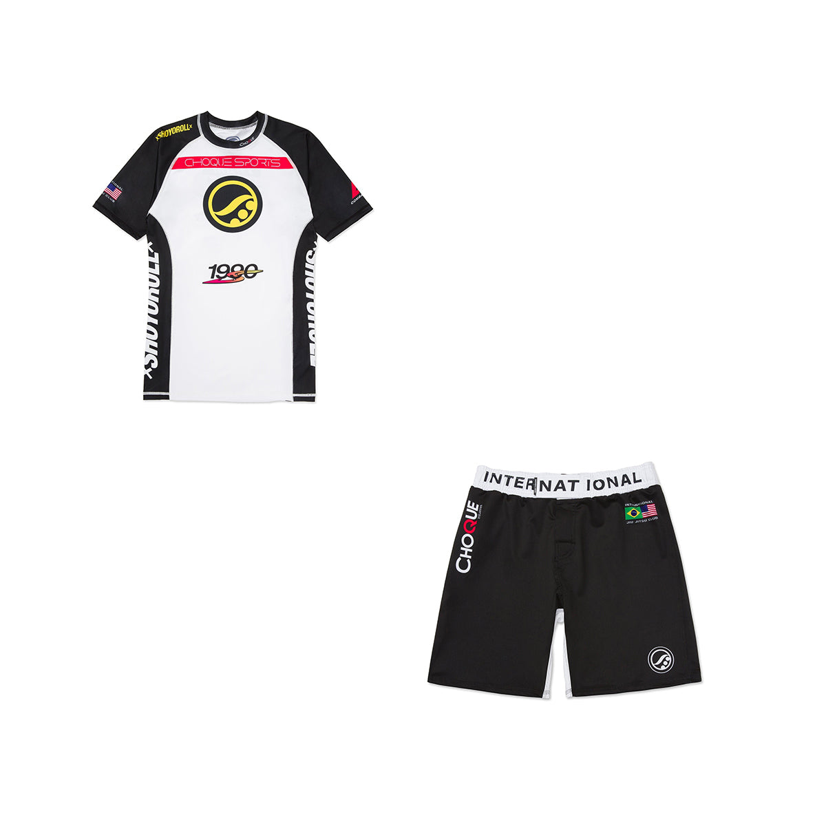 Shoyoroll Batch #141 Federation V3 Rash Guard and Shorts | BJJ No-Gi Set