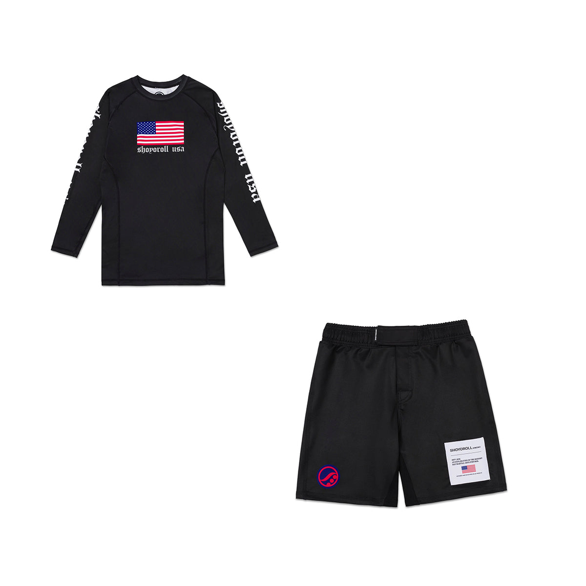 Shoyoroll Batch #151: 24 Americana Rash Guard & Shorts – Premium BJJ Gear - Image 2