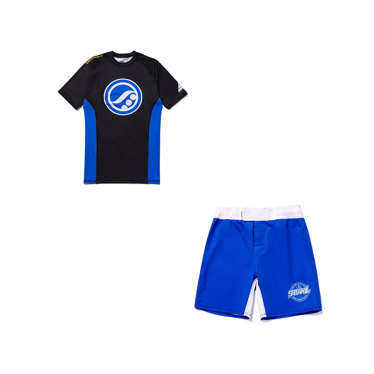 Shoyoroll Competitor 21 Blue Rash Guard and Shorts Set | Premium BJJ No-Gi Gear - Image 4